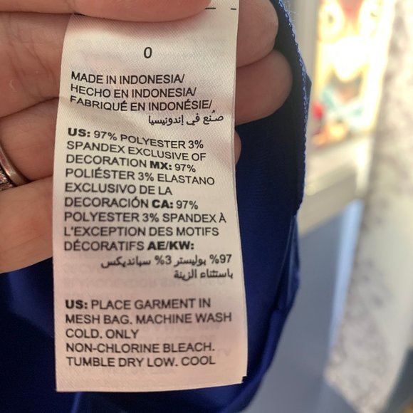 NWT Royal Blue Chicos Fringed-Hem Dress, Size 1 (comparable to small or 4) - Picture 15 of 15